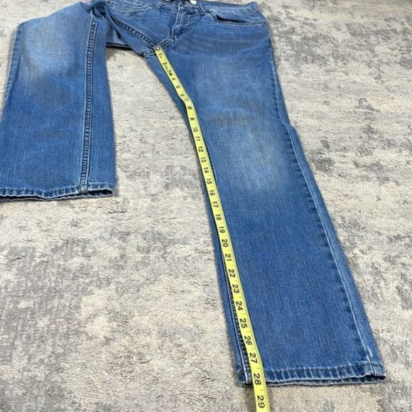 Levis Boys 511 Slim Fit Medium Blue Wash Denim Jeans Sz 16 28 x 28 - Picture 9 of 11